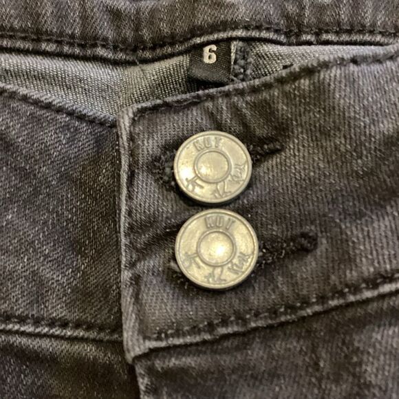 NWT Kut from the Kloth Viv Skinny black denim Jean Size 6 - Picture 11 of 16
